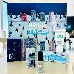 3 Piece Holo Taco Advent Calendar with Ice Angel, Hand Cream, and Nail Stickers